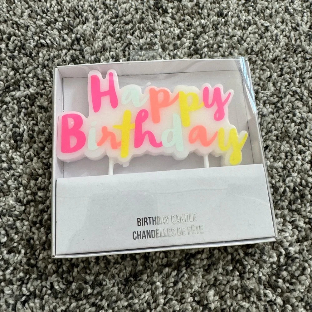 Meri Meri Happy Birthday Candle